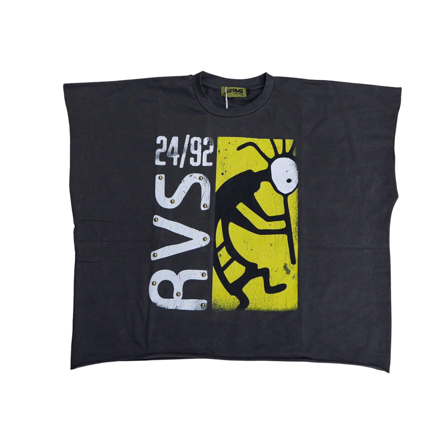 Rvs Labs "Artifact" Cut Off Wing-Tee (Pigment Wash) - Rvs Labs