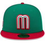 Mexico Baseball New Era 2026 World Baseball Classic 59FIFTY Fitted Hat - Green/Red