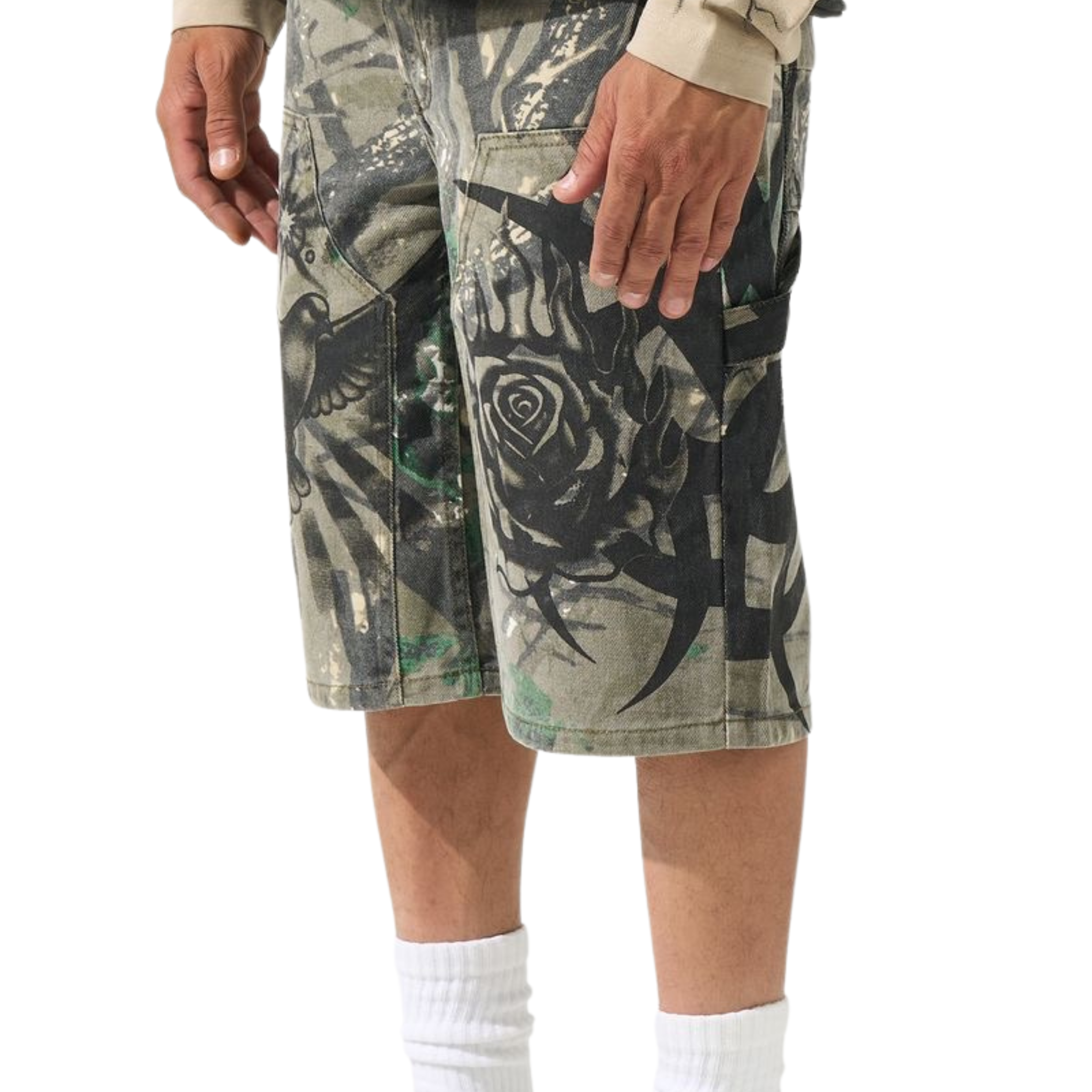 Serenede "PARADI$E" Denim Shorts - Serenede