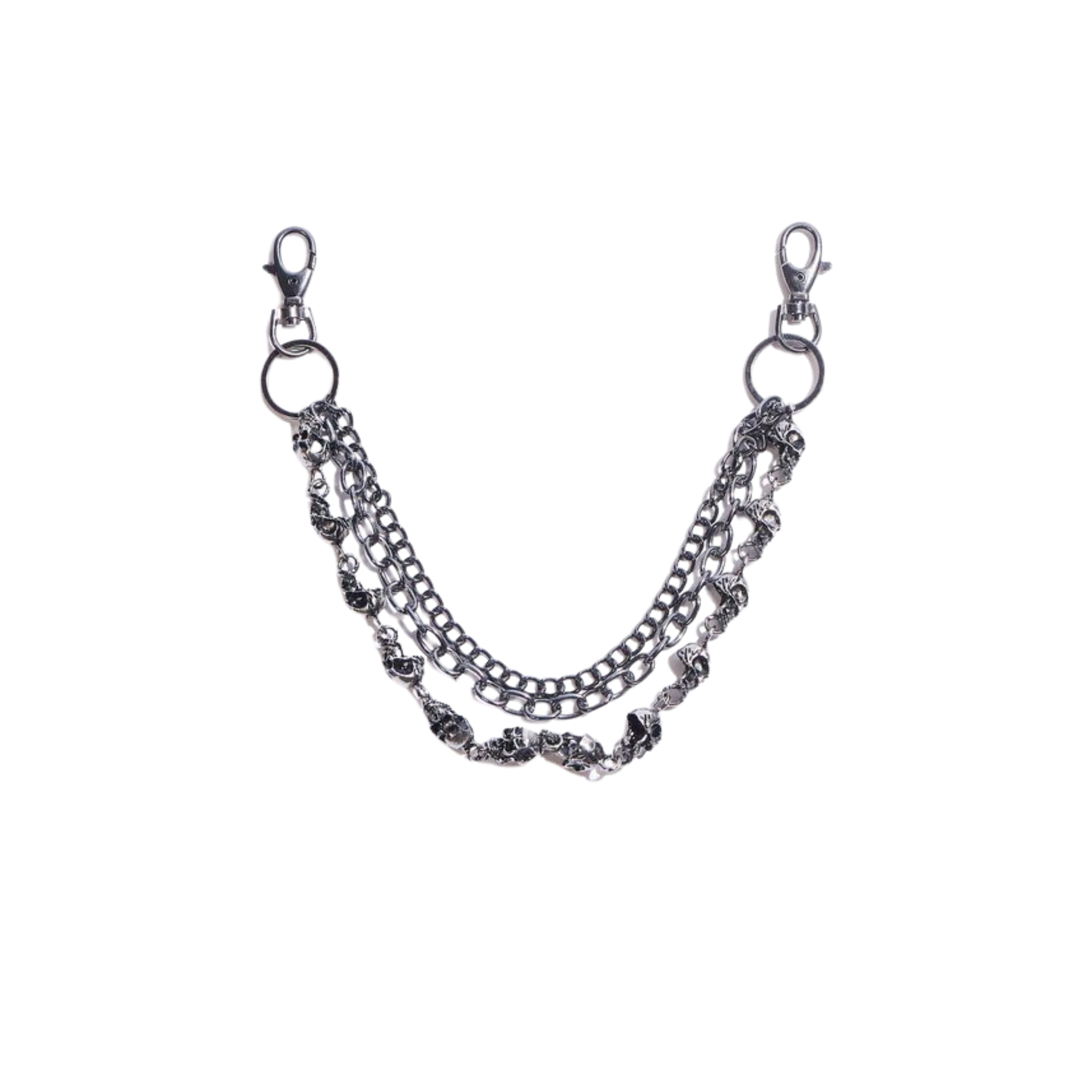 Embellish "Skull" Chain (Chrome Silver)