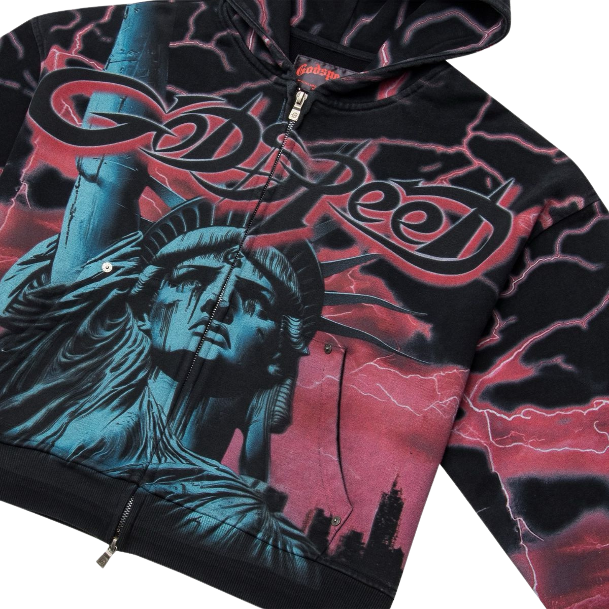 Godspeed "Voltage" Zip Hoodie (Red)