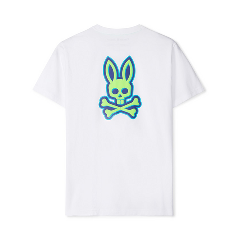 Psycho Bunny Sloan Back Graphic Tee (White) - Psycho Bunny