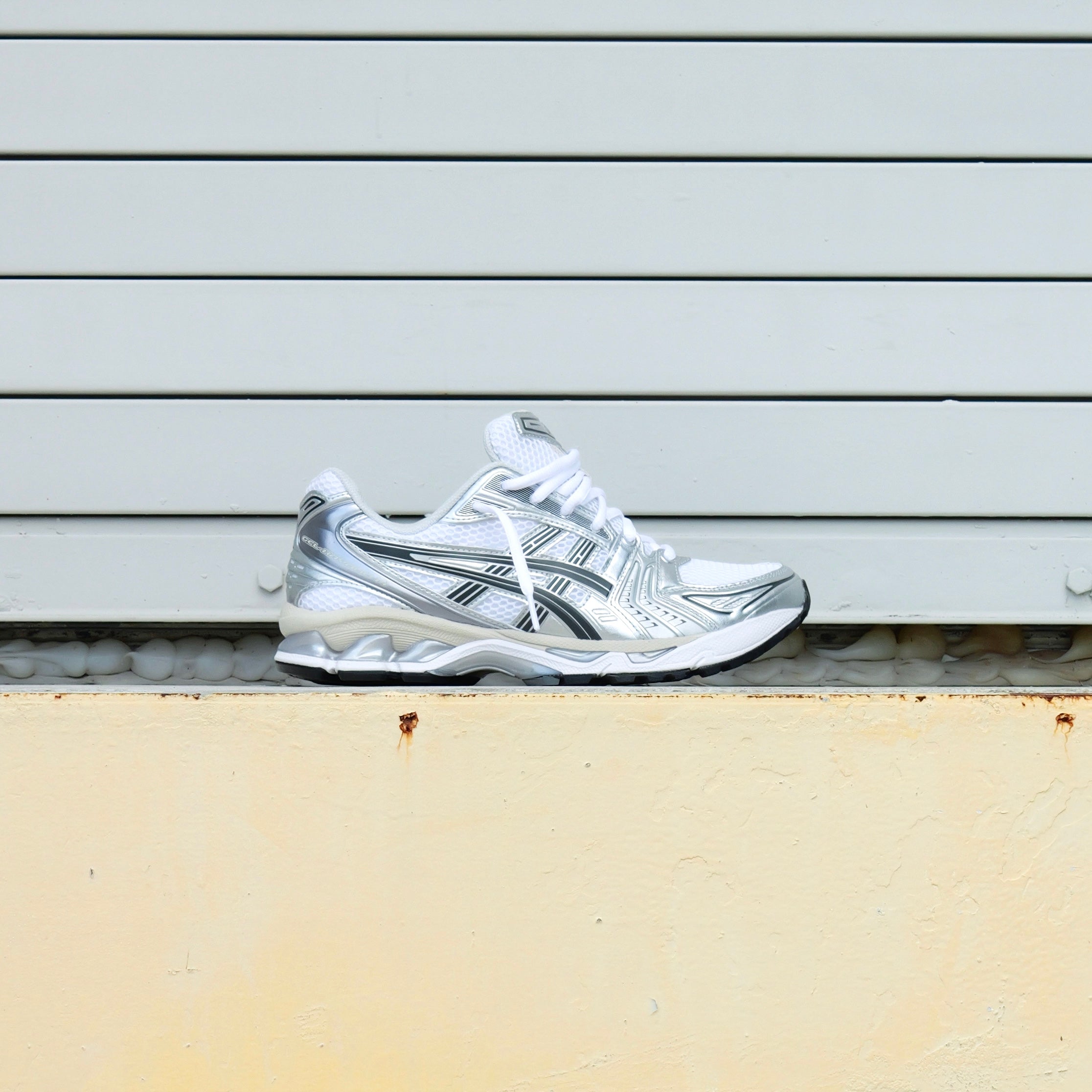 Mens Asics Gel-Kayano 14 (White/Graphite Grey) - Asics