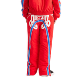DSM "Reverso" Nylon Pant-Red/Blue