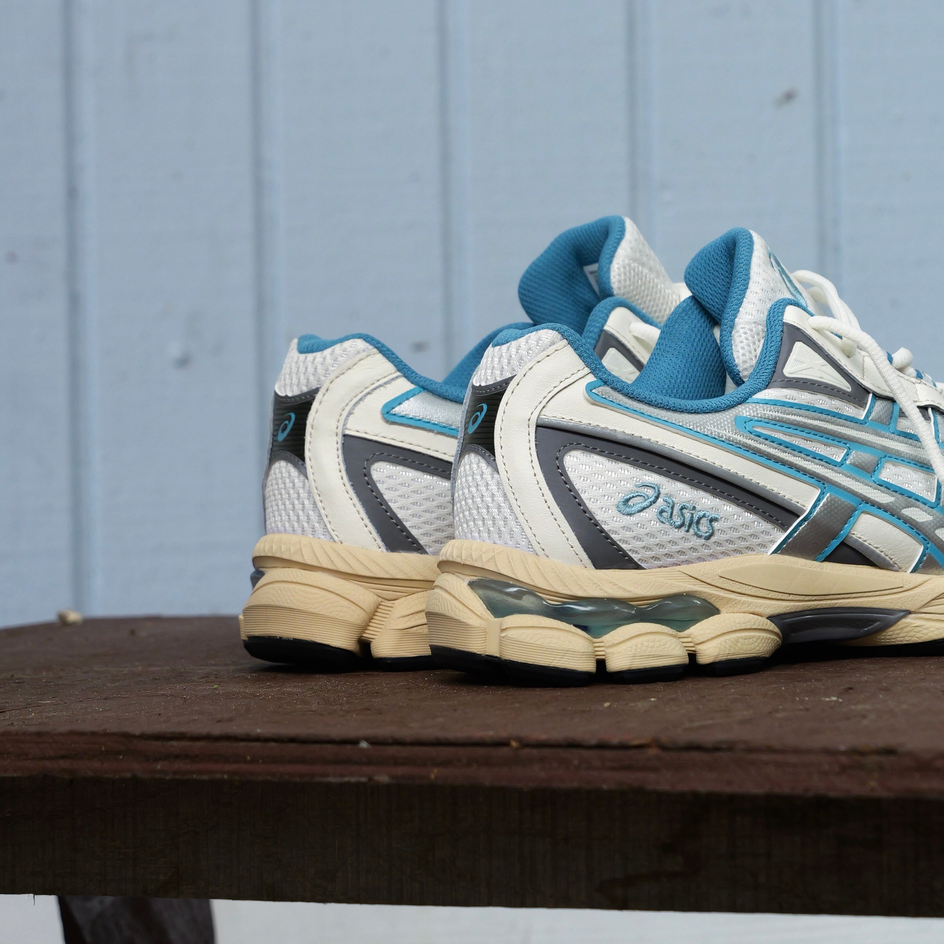 Mens Asics Gel-NYC 2055 (Cream/Blue Teal) - Asics