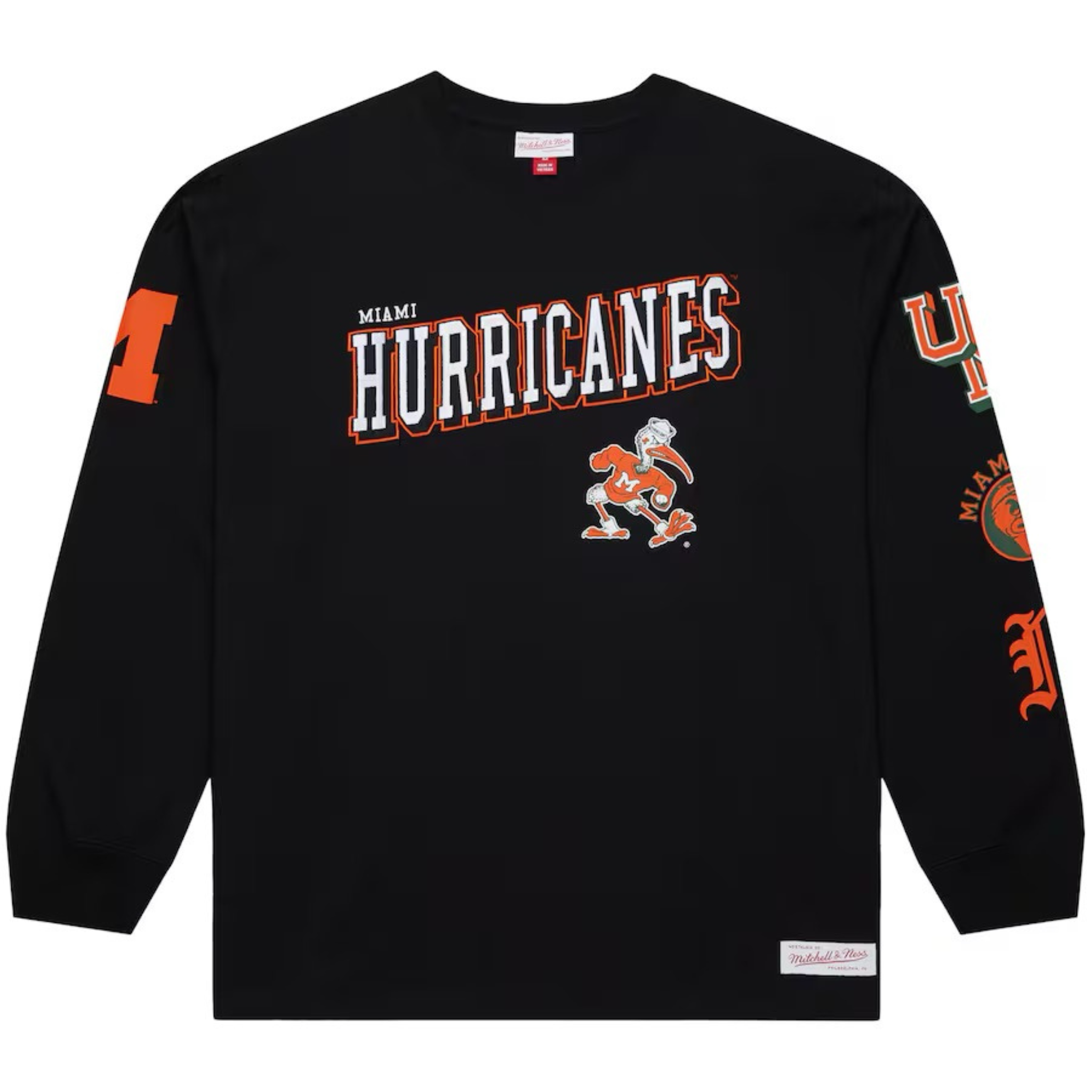 Mitchell & Ness Authentic Men's "Miami Hurricanes Training Camp" LS (Black) - Mitchell & Ness