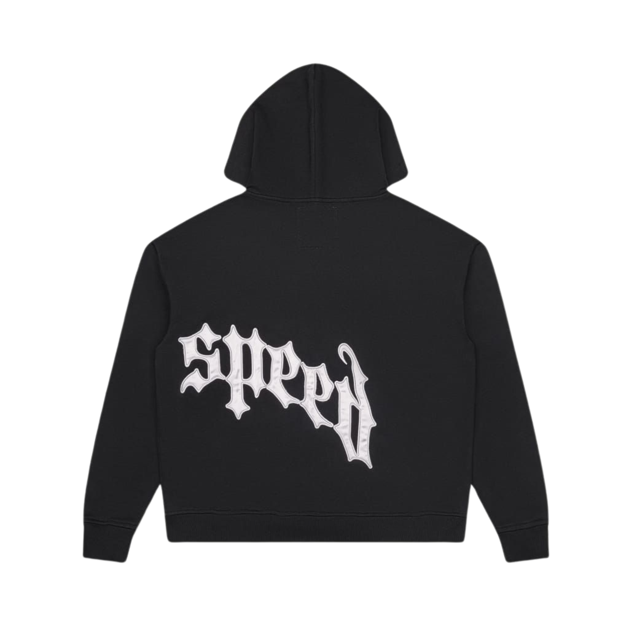 Godspeed OG Logo Sweatsuit V2 (Black/Silver Satin) - Godspeed