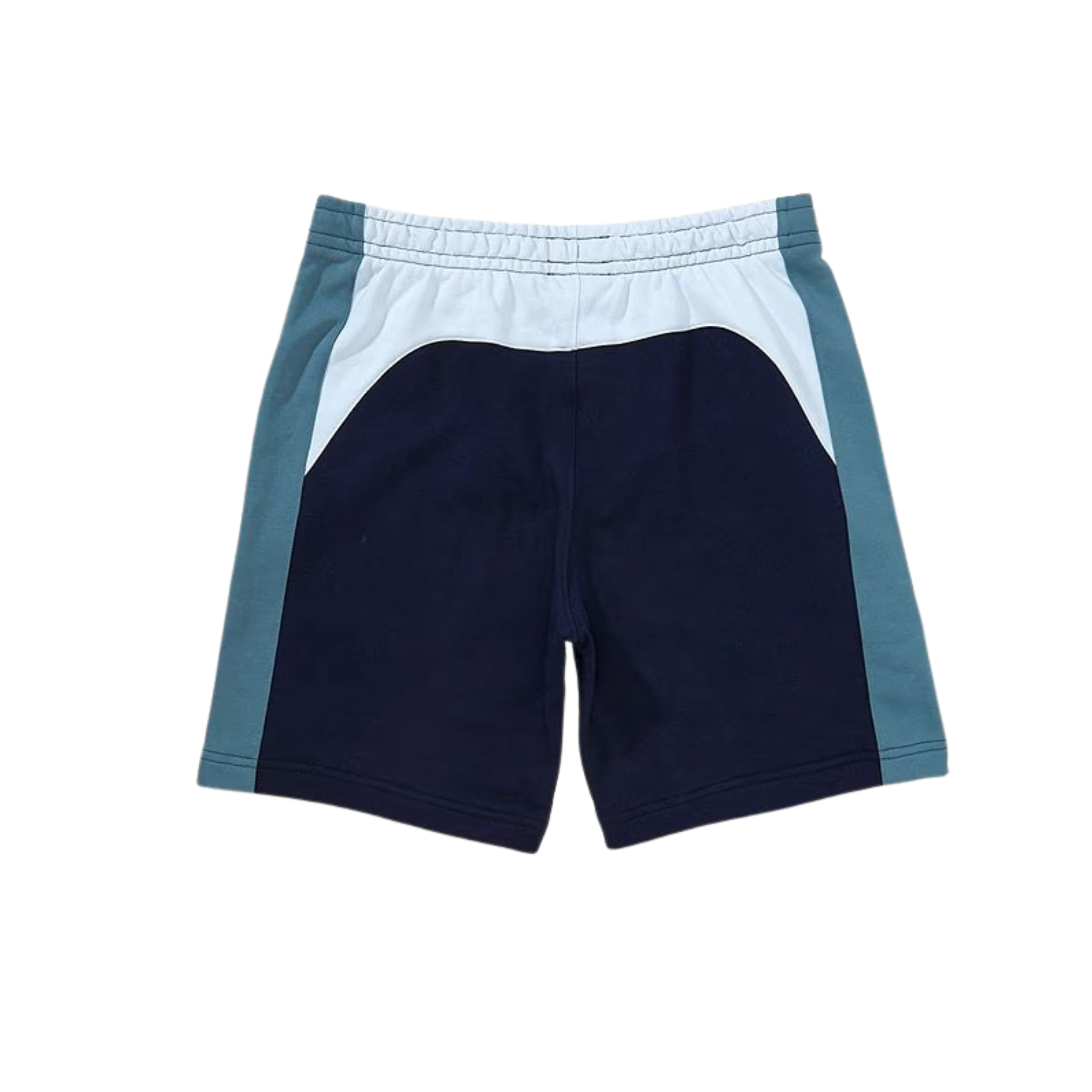 Lacoste Men's Cotton Fleece Colorblock Shorts (Navy/Blue/Lht Blue) - Lacoste