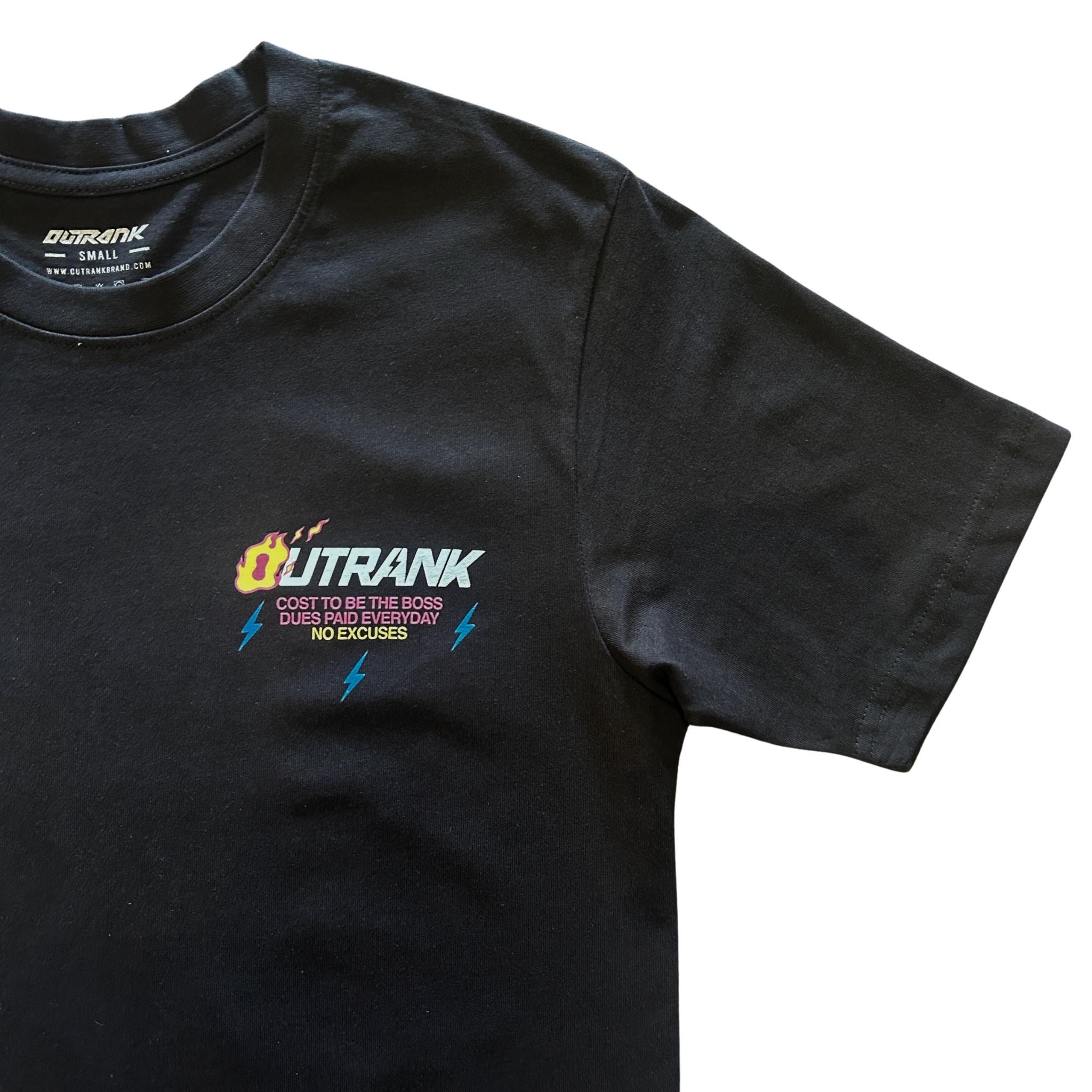 Outrank Cost To Be The Boss Tee (Charcoal Black) - Outrank