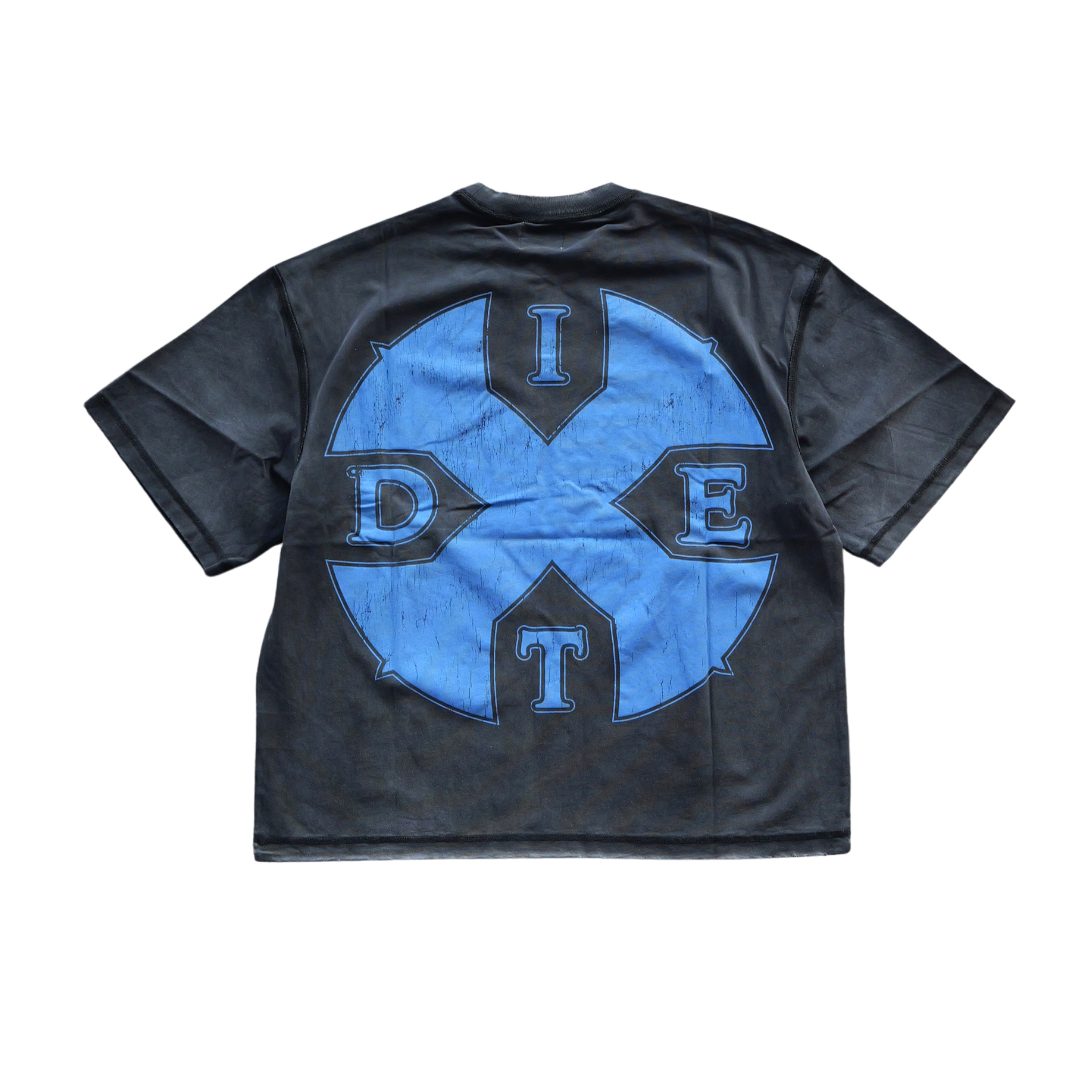 DSM "Shield" Tee (Vintage Black/Blue) - Diet Starts Monday