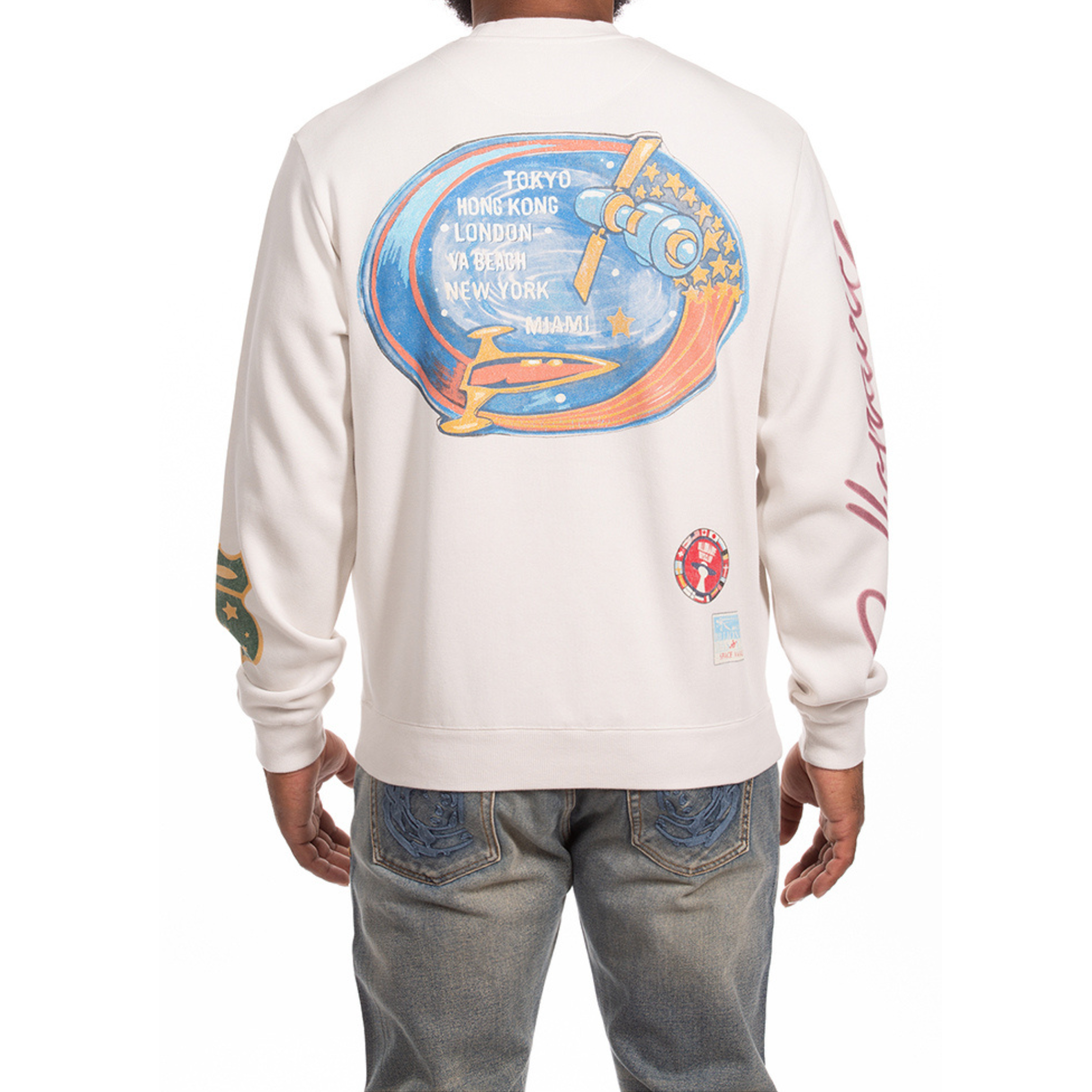 Billionaire Boys Club "Explore" LS Knit Tee (Whisper White) - Billionaire Boys Club