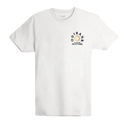 Outrank Powered By Gratitude T-shirt (White)