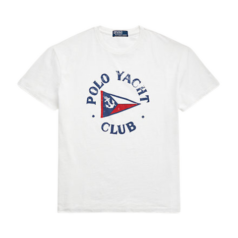 Polo Ralph Lauren Classic Fit Polo Yacht Club T-Shirt (White) - Polo Ralph Lauren