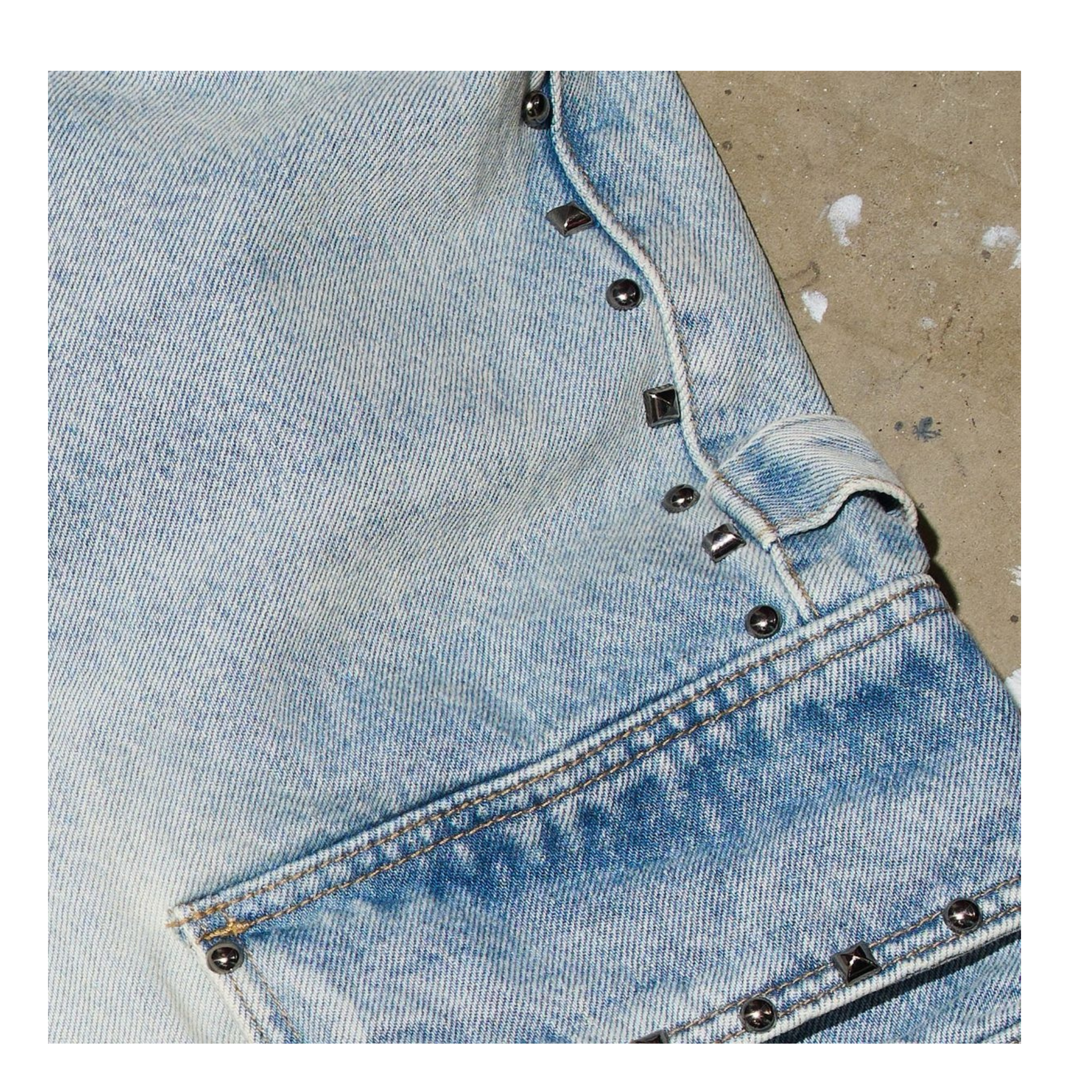 DUAA ''NOBLE'' BLUE CARGO DENIM SHORT - DUAA