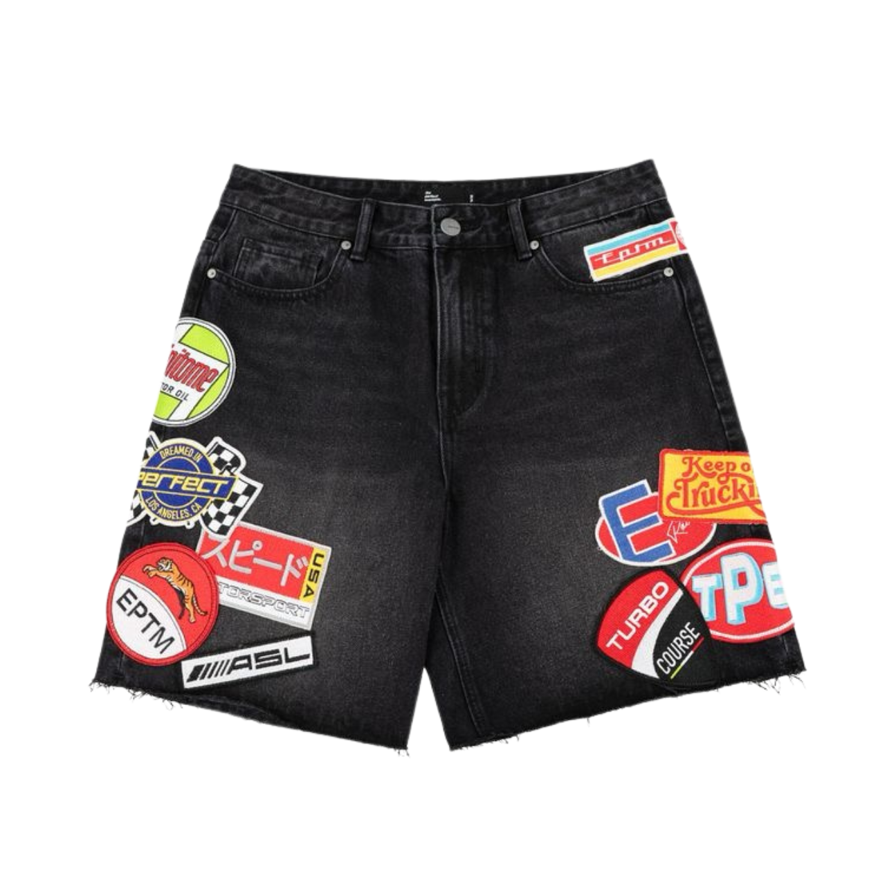 EPTM "Roadster" Denim Shorts" (Black)