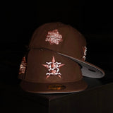 New Era Houston Astros 2022 World Series Side Patch Fitted (Walnut)