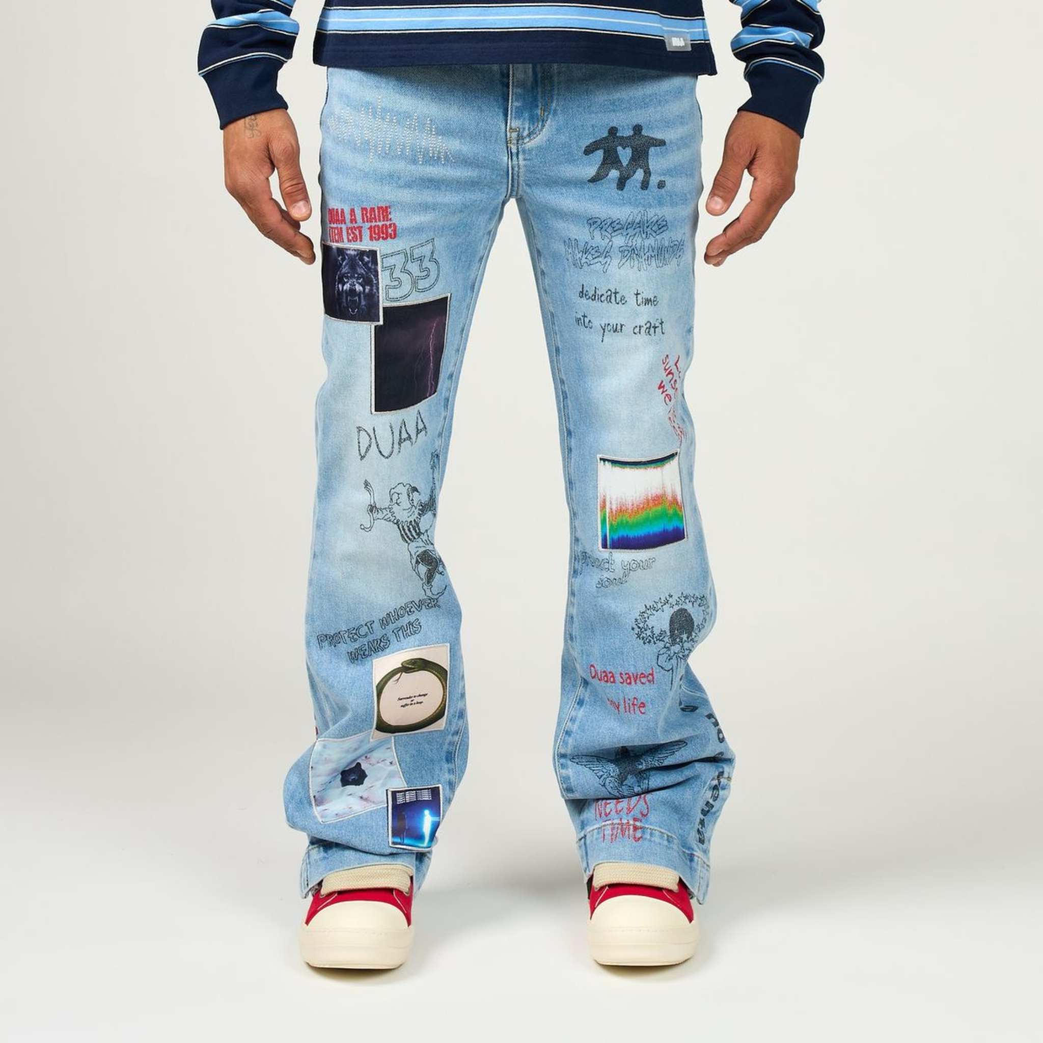 DUAA "Heart Control" Blue Denim - DUAA