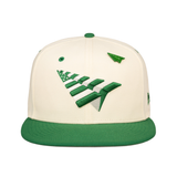 Paper Planes The Original Chrome 9FIFTY Snapback Crown (White/Kelly) - Paper Plane