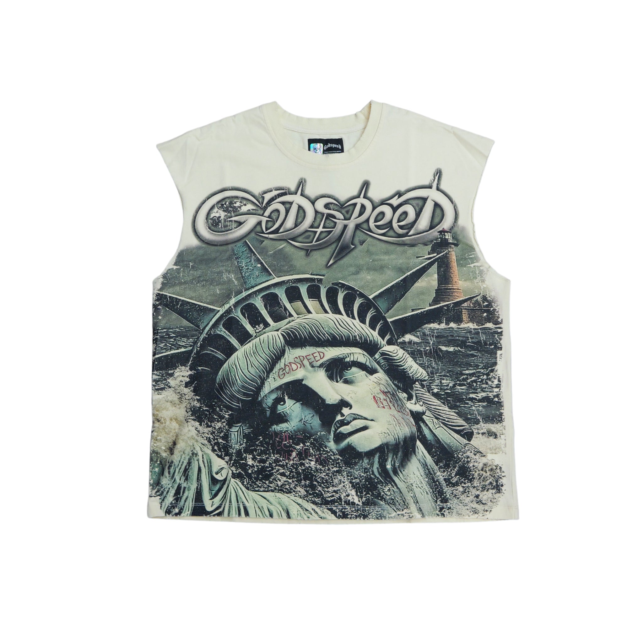 Godspeed "Sunken Liberty 2" Sleeveless (Bone) - Godspeed