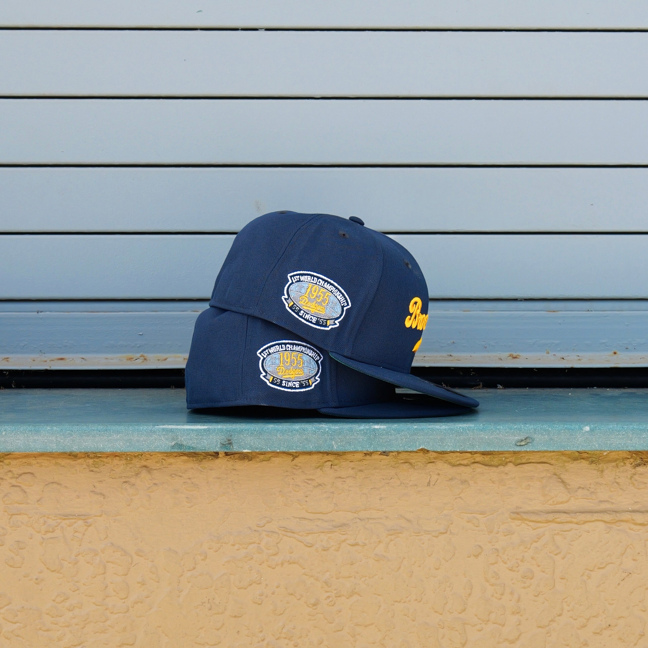 New Era Brooklyn Dodgers 1955 World Championship Side Patch Fitted - New Era