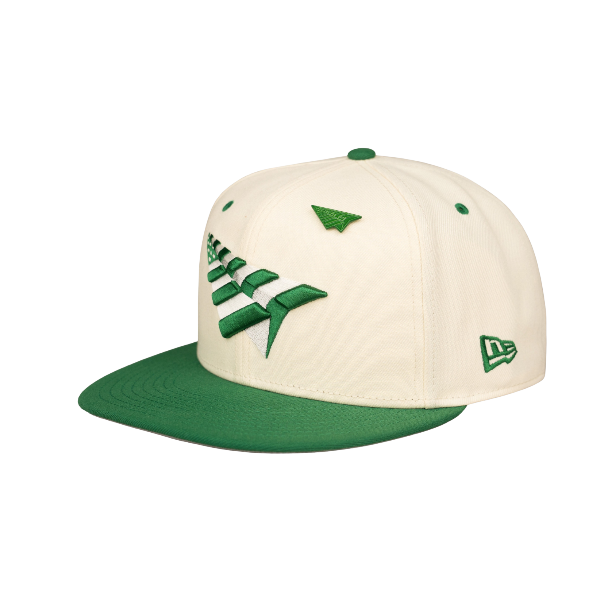 Paper Planes The Original Chrome 9FIFTY Snapback Crown (White/Kelly) - Paper Plane