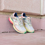 Mens Saucony ProGrid Omni 9 Kissaten (Beige/Blue) - Saucony