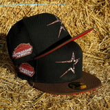 New Era Houston Astros Astrodome The Original Side Patch Fitted (Black) - New Era