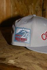New Era Colorado Rockies 25th Anniversary Side Patch Fitted (Grey)