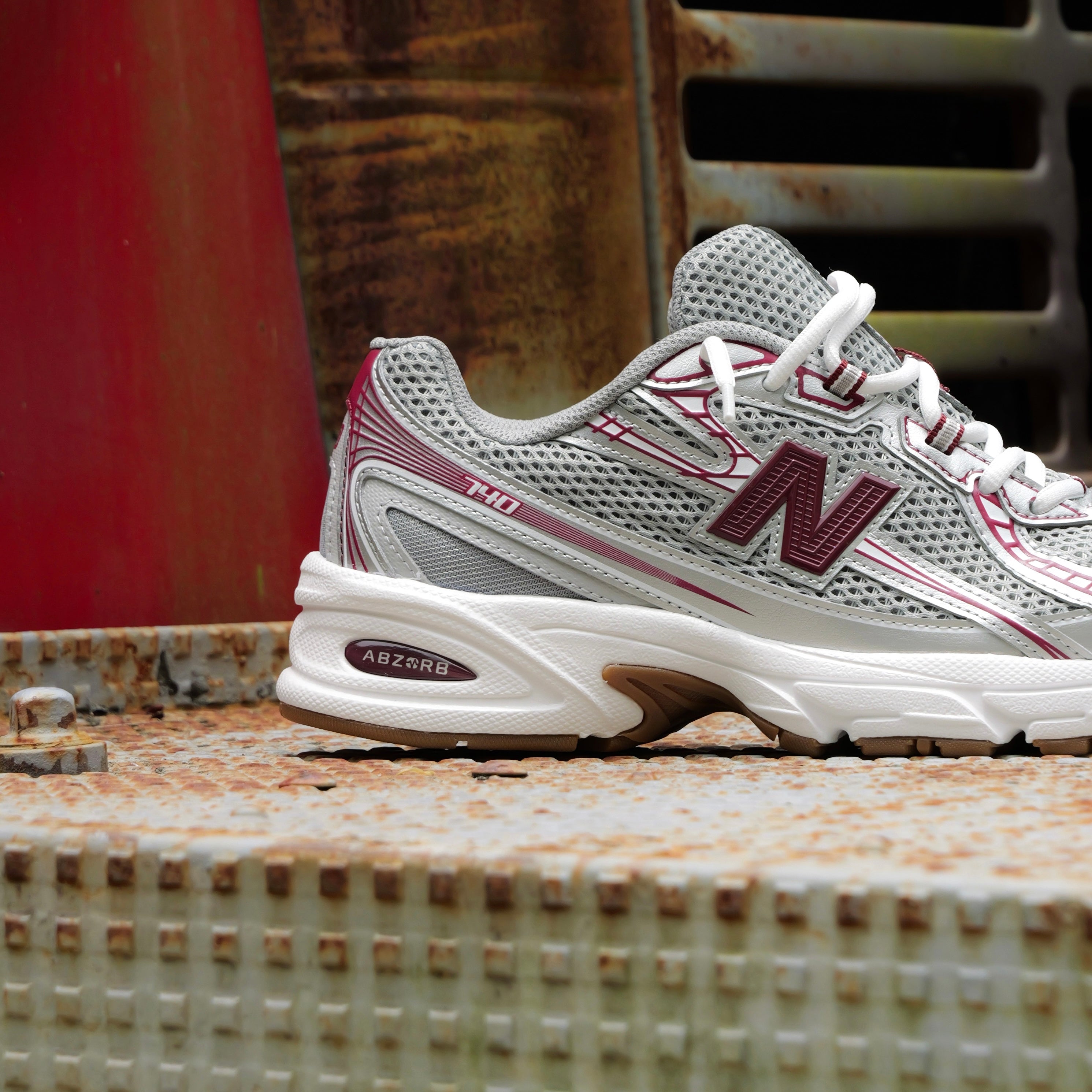 Mens New Balance 740MS2 (Maroon/Grey) - New Balance