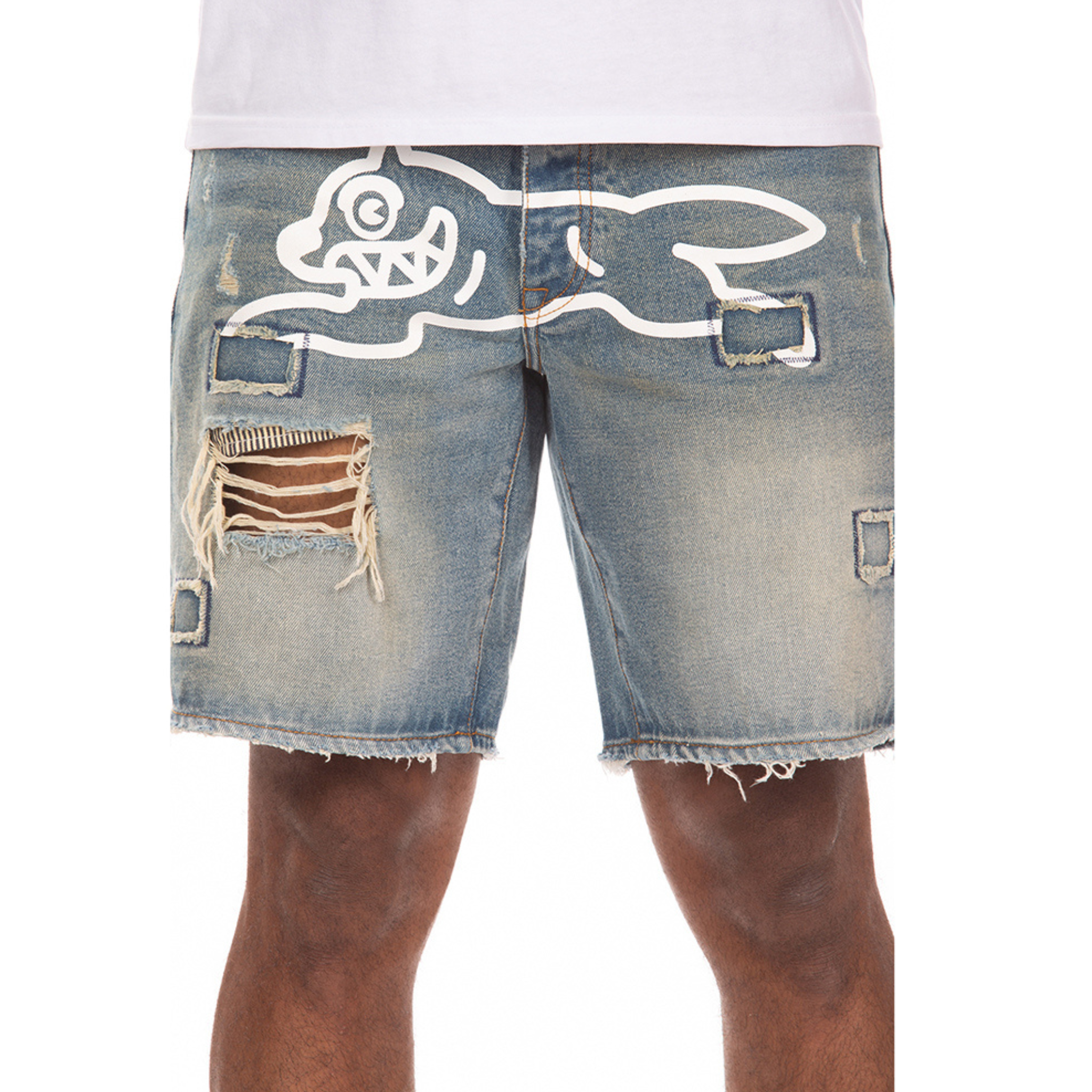 Icecream "Returner" Jean Shorts (Chocolate chip) - Ice Cream