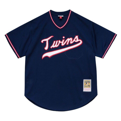 Mitchell N Ness Authentic Kirby Puckett Minnesota Twins 1985 Pullover Jersey - Mitchell & Ness