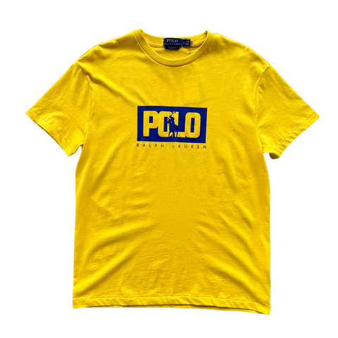 Polo Ralph Lauren Box Logo Classic Fit Jersey T-Shirt (Yellow) - Polo Ralph Lauren