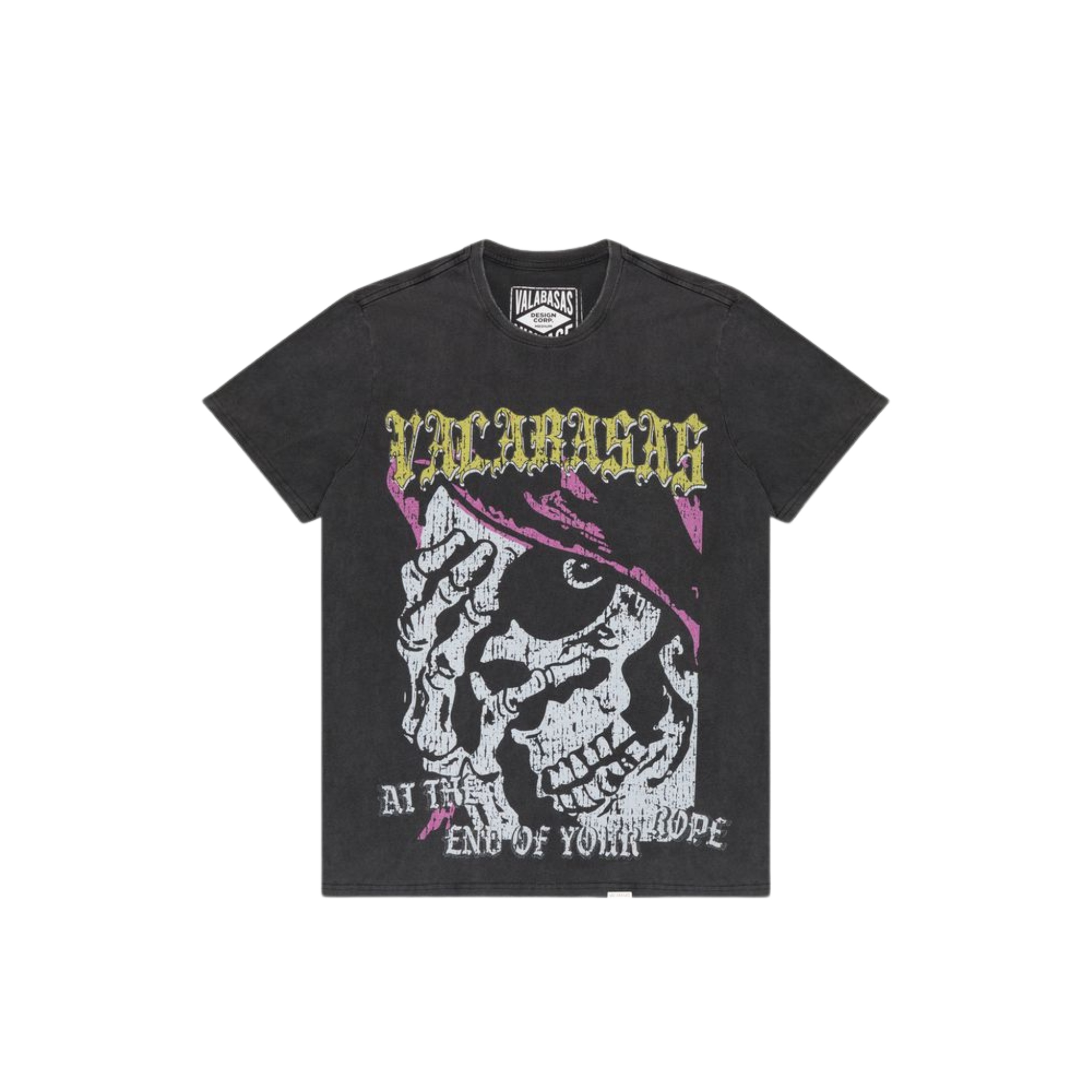 Valabasas "Less Stress" Tee (Vintage Black) - VALABASAS