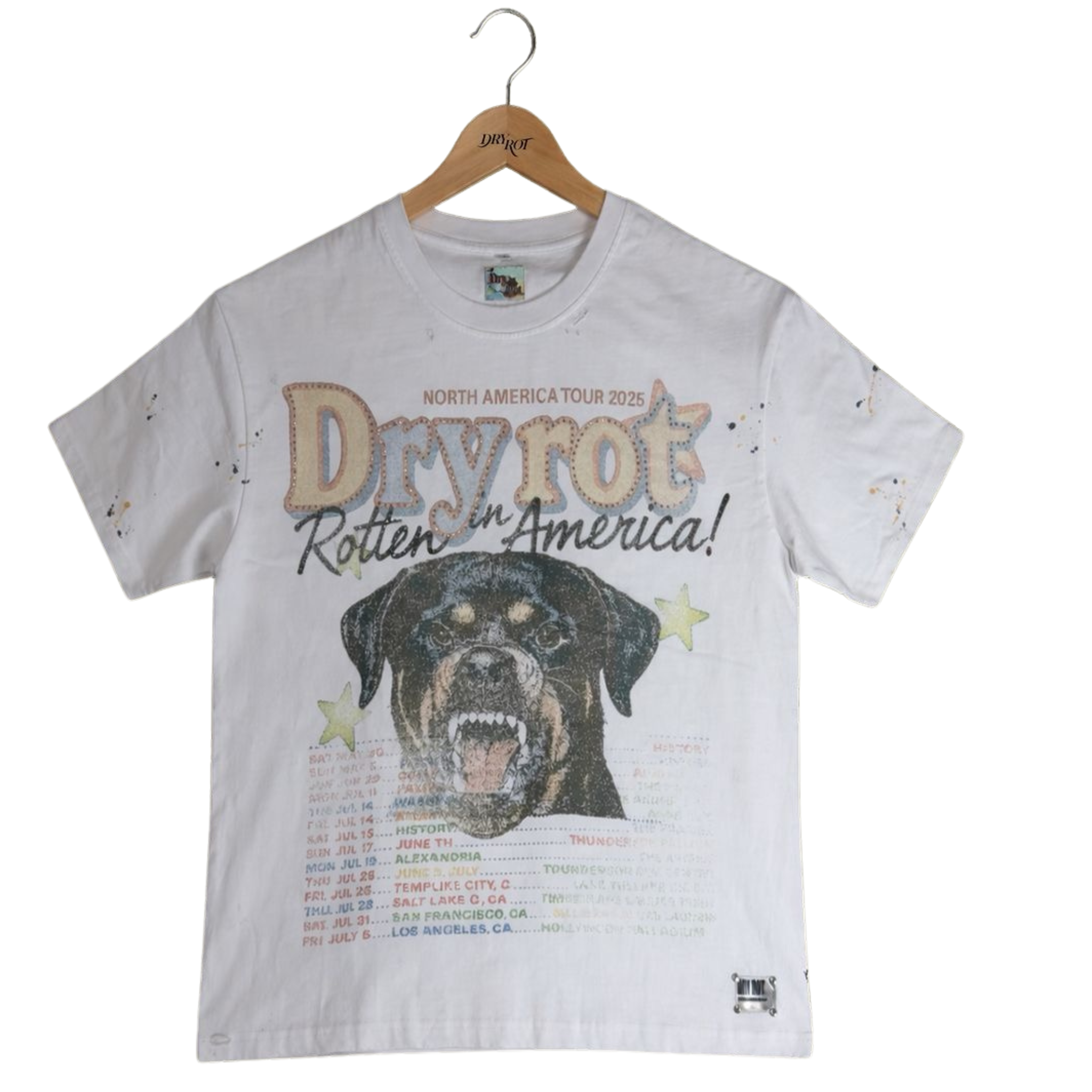 Dry Rot "Rotten In America" Tee (White)