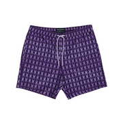 Psycho Bunny Barker All Over Print Swim Trunk (Black) - Psycho Bunny