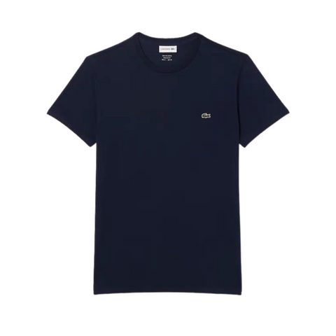 Lacoste Crew Neck Pima Cotton Jersey T-Shirt (Navy) - Lacoste
