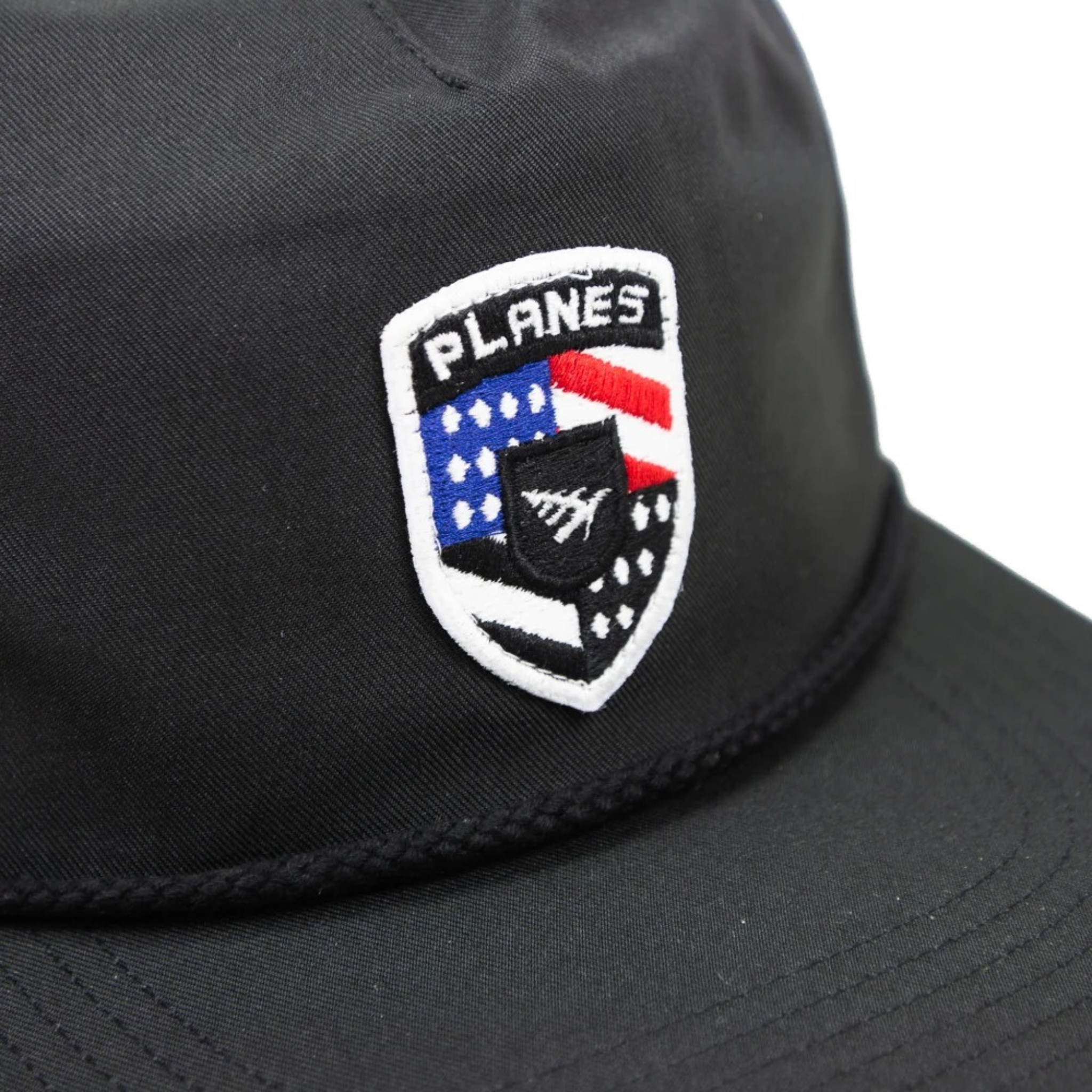 Paper Plane Starboard Strapback Hat (Black) - Paper Plane