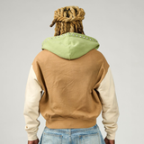 DUAA "Traveler" Zip Up Hoodie (Brown) - DUAA