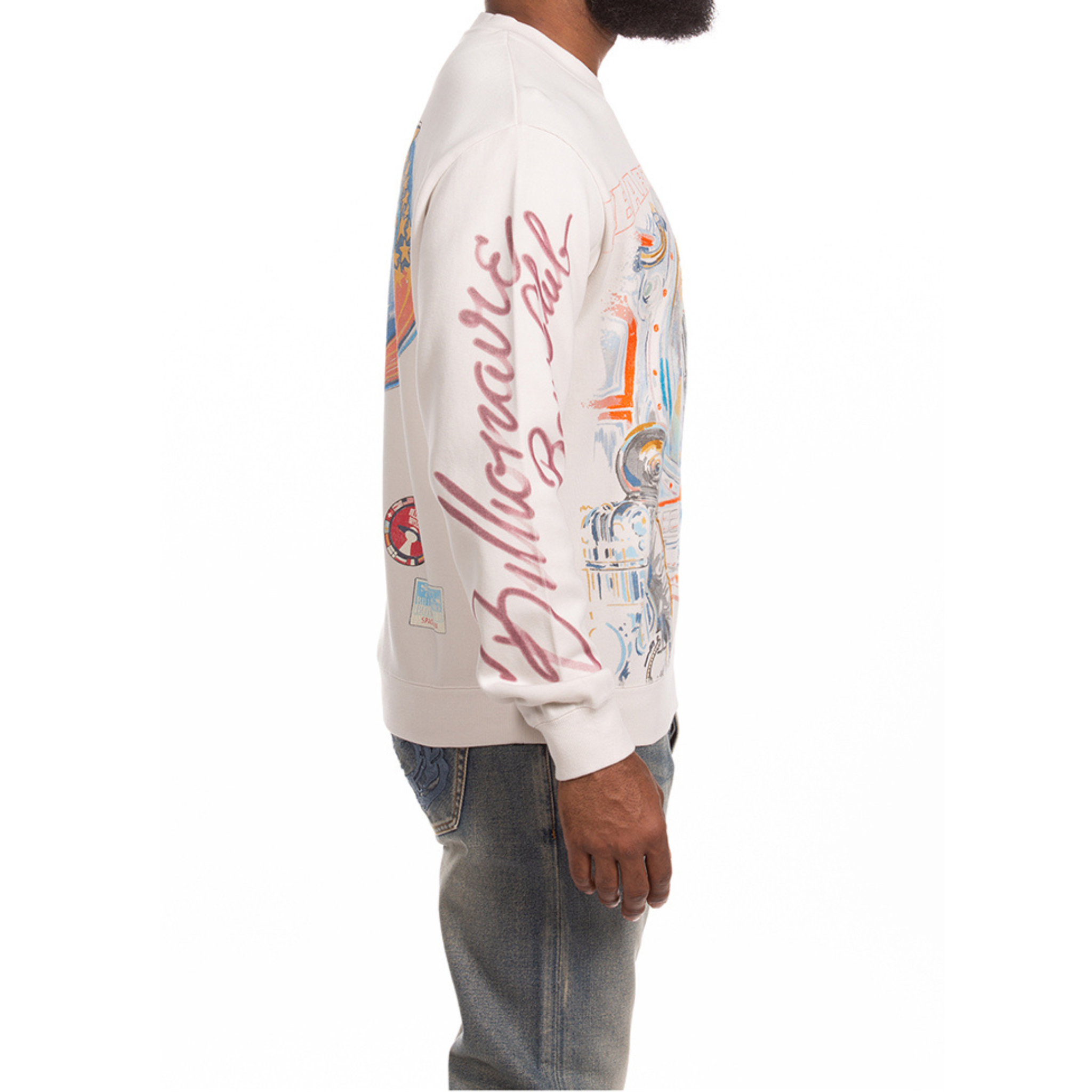 Billionaire Boys Club "Explore" LS Knit Tee (Whisper White) - Billionaire Boys Club