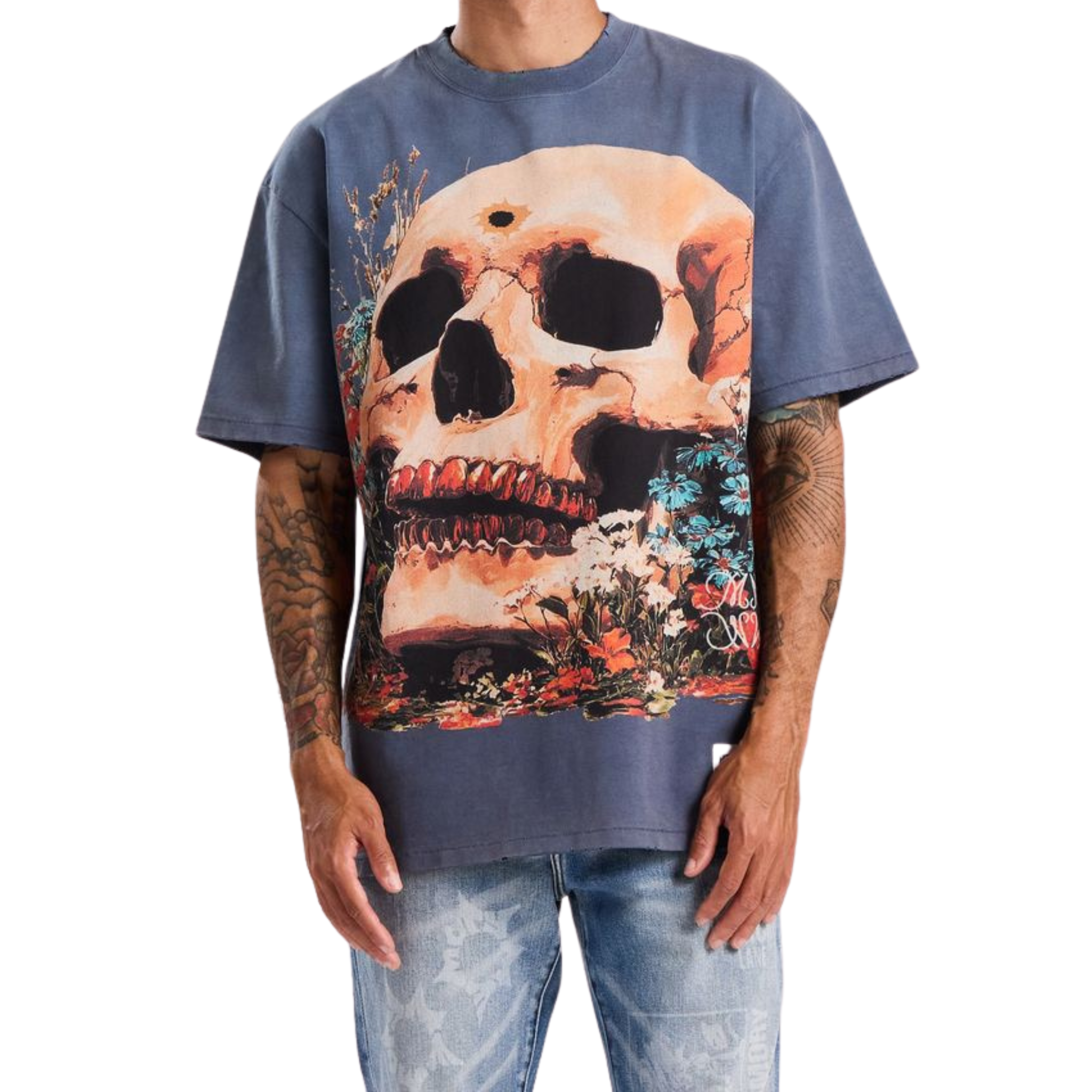 Memory Lane "Bloom Relic" Tee (Navy) - Memory Lane