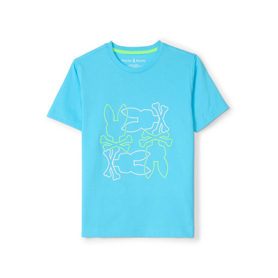 Kids Psycho Bunny Rodman Graphic Tee (Aquarius)