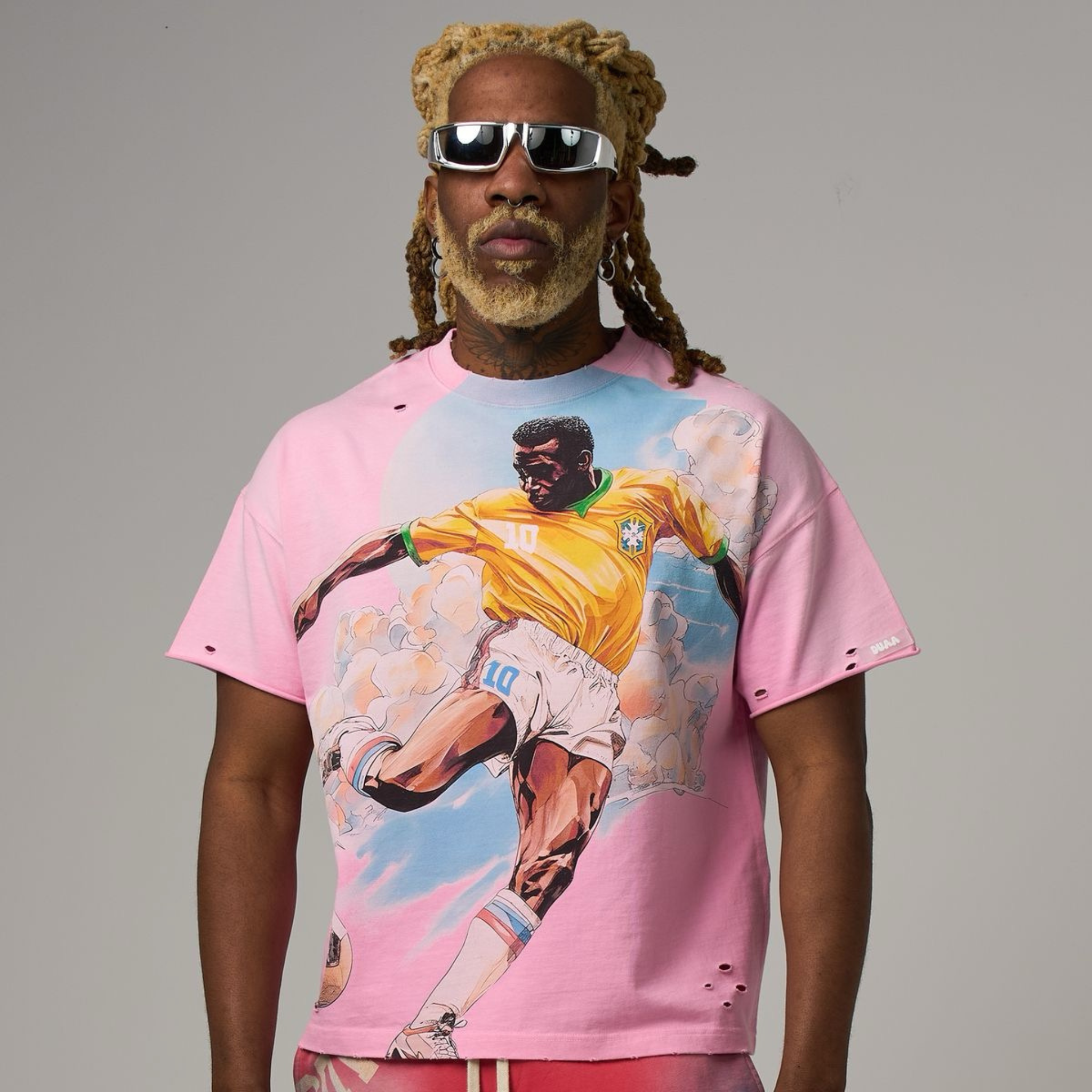 DUAA "Score" SS Tee (Pink) - DUAA