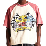 DSM "Mortons Gap Raglan" Tee- Red/Antique White - Diet Starts Monday