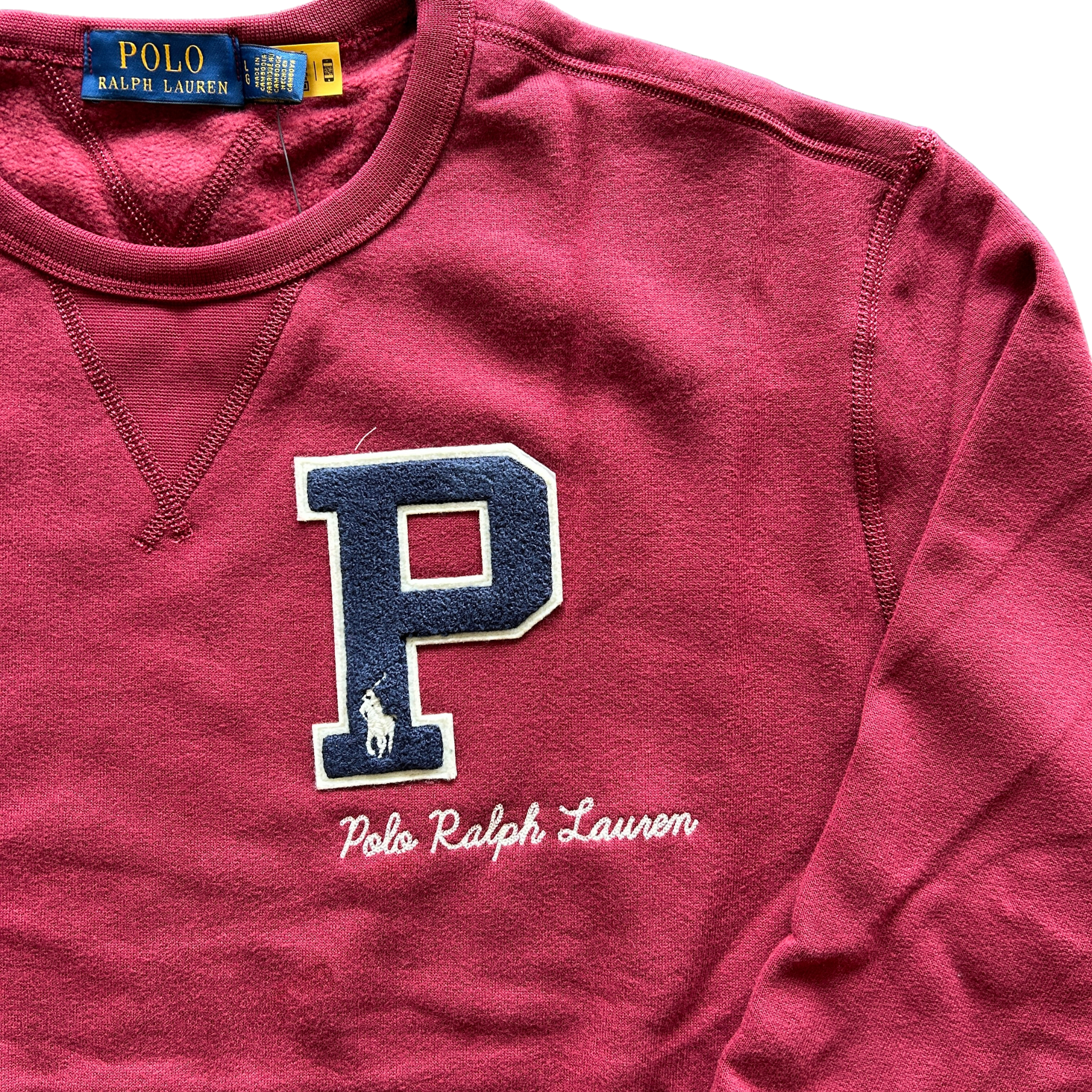 Polo Ralph Lauren P Sweatshirt (Burgundy) - Polo Ralph Lauren