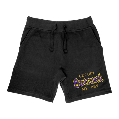 Outrank Get Out My Way Embroidered Shorts - Outrank