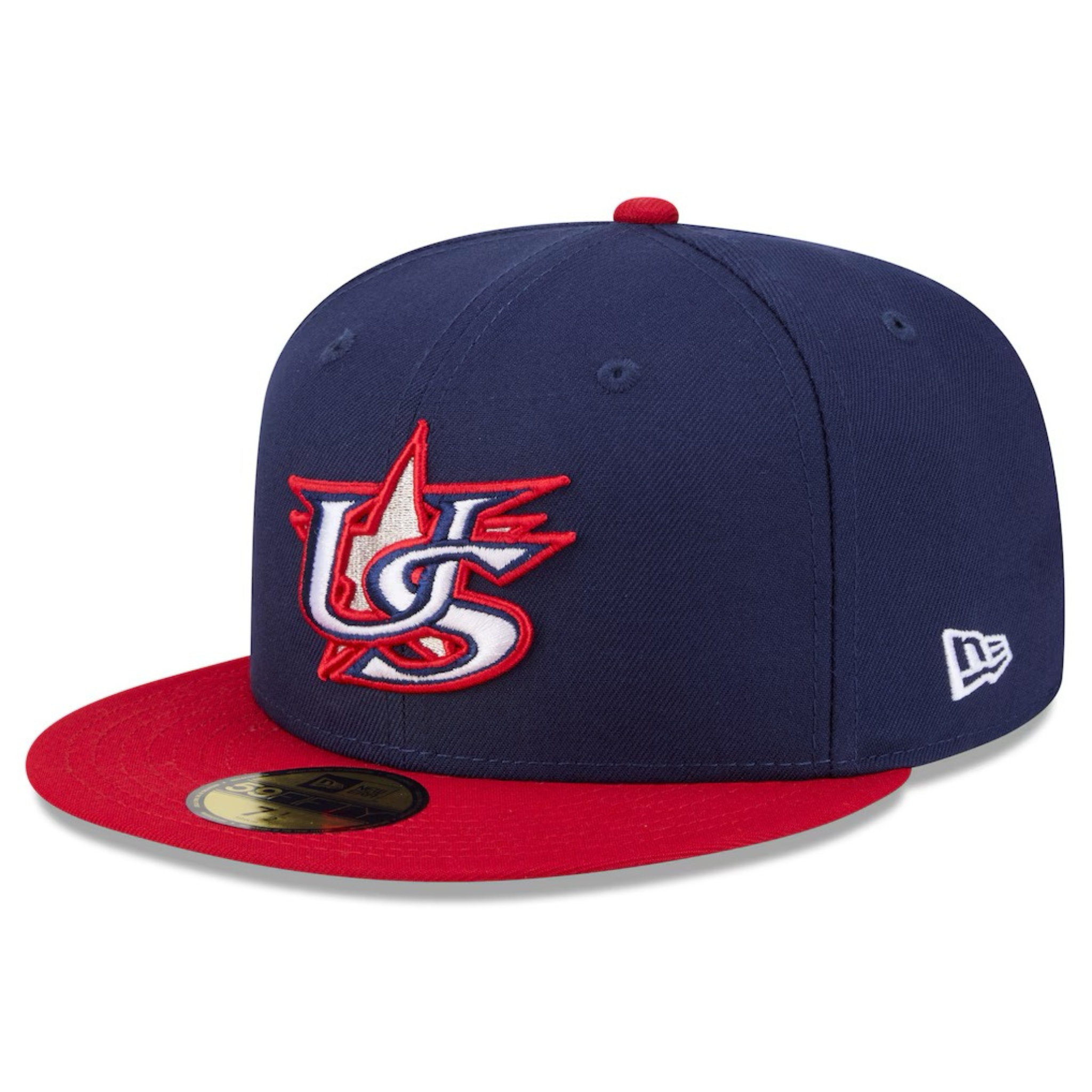 USA Baseball New Era 2026 World Baseball Classic 59FIFTY Fitted Hat - Navy/Red