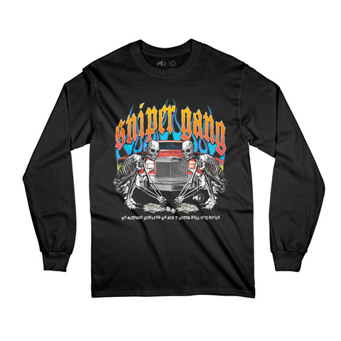 Sniper Gang KTB Flames LongSleeve - Sniper Gang Apparel