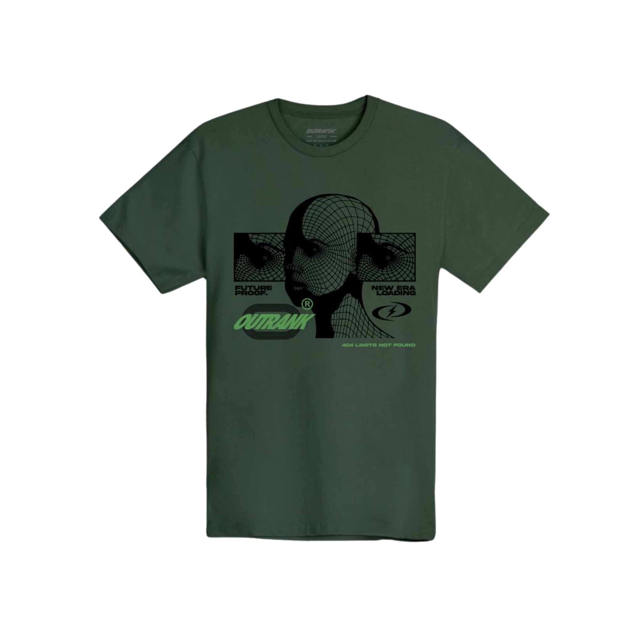Outrank "Ahead of My Time" T-shirt (Forest Green) - Outrank