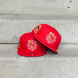 New Era New York Mets 25th Anniversary Side Patch Fitted (Red) - New Era