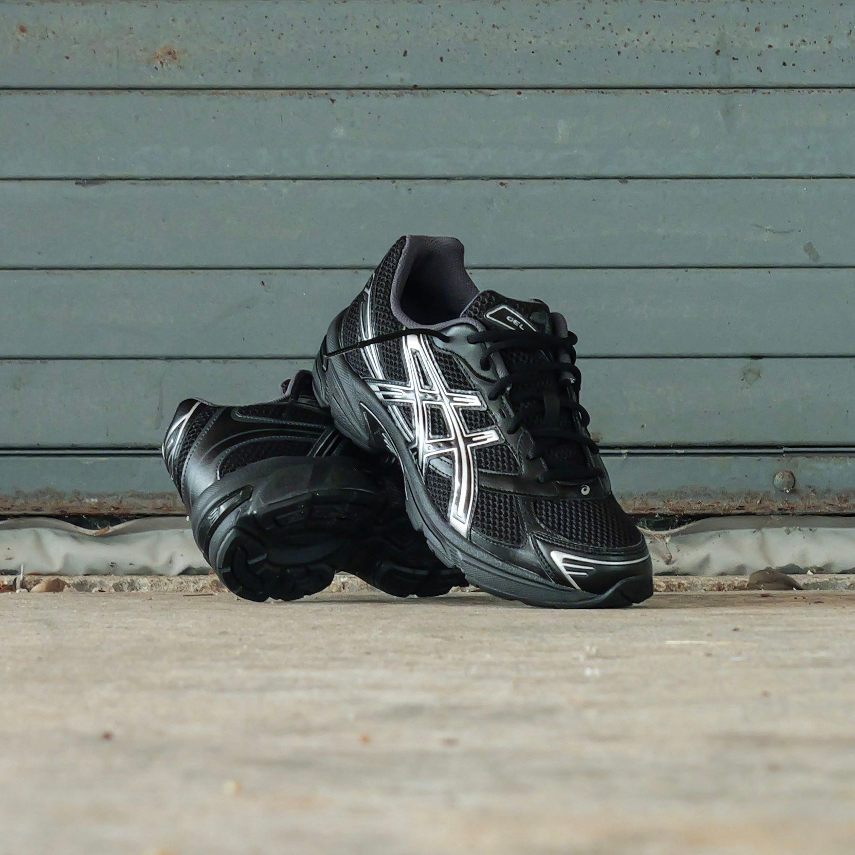 Mens Asics Gel-1130 (Black/Pure Silver)